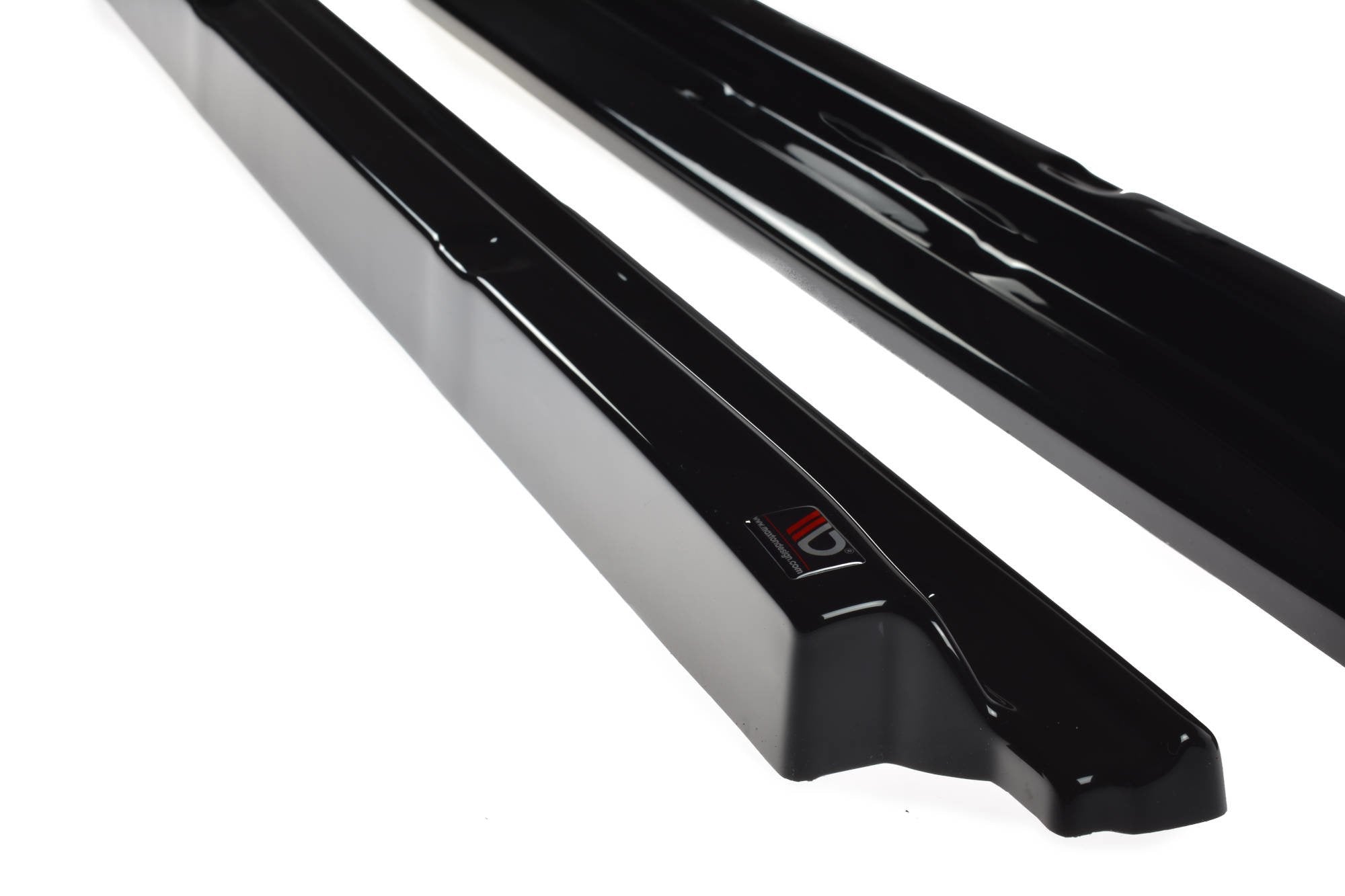 Maxton Design Street+ Seitenschweller Leisten passend für Fiat 500 schwarz Hochglanz