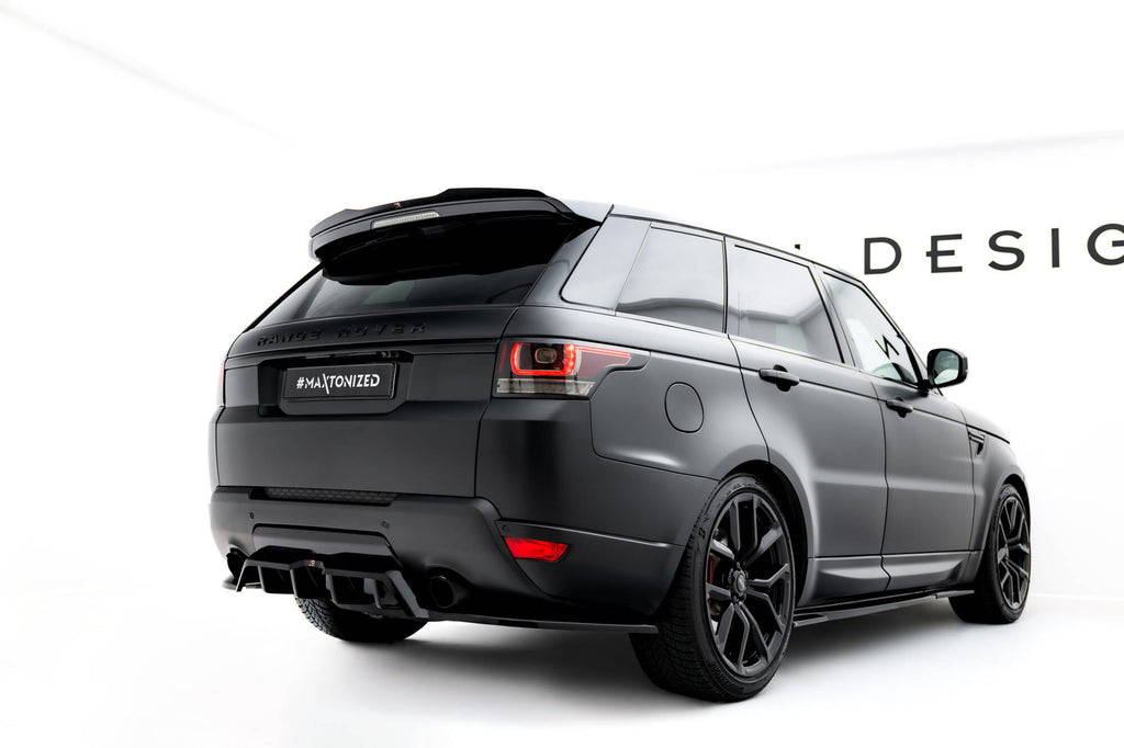 Maxton Design Street+ Mittlerer Diffusor RACE passend für Land Rover Range Rover Sport Mk2 schwarz Hochglanz
