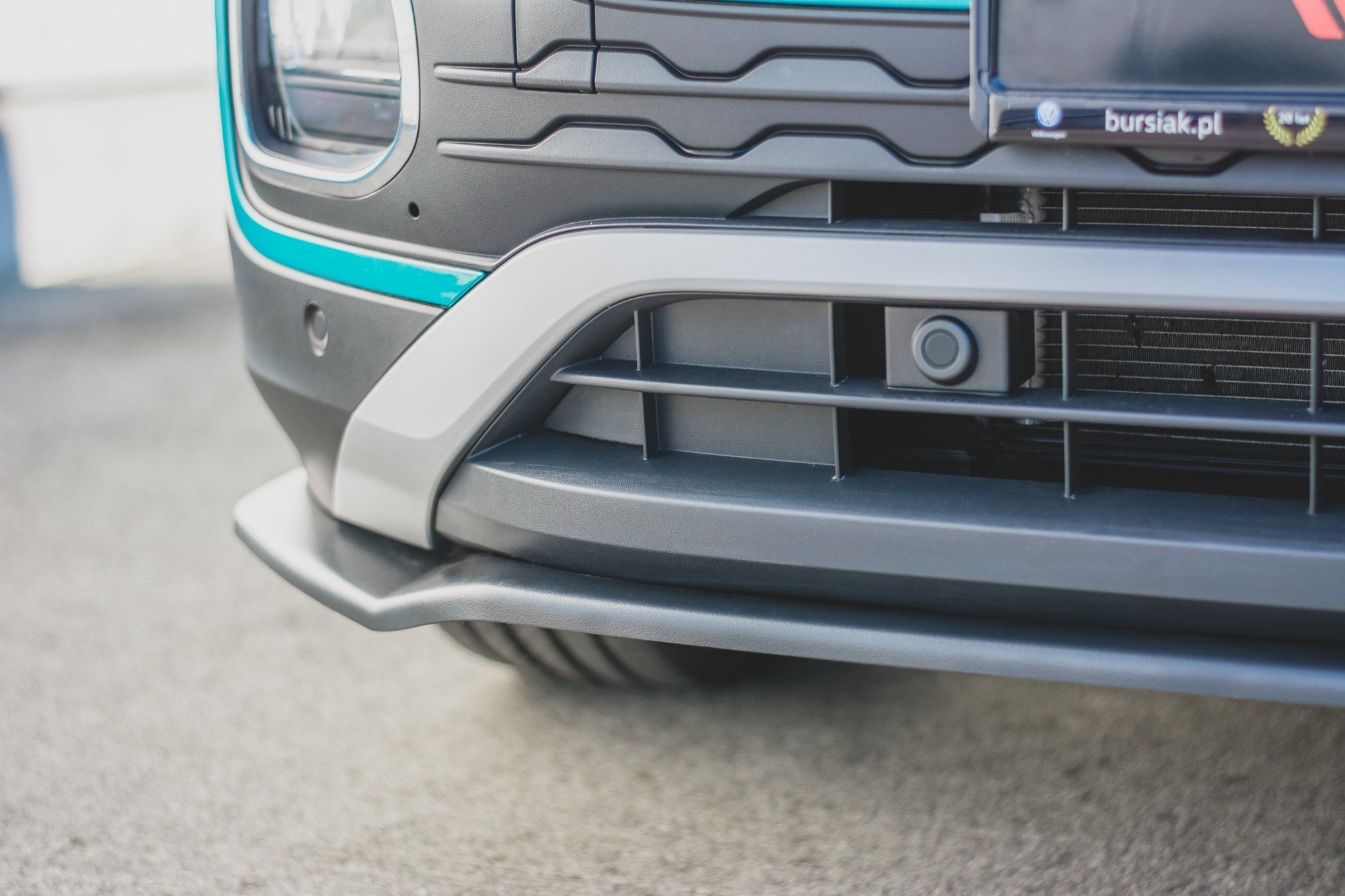 Maxton Design Street+ Spoilerlippe Front Ansatz passend für VW T-Cross schwarz Hochglanz