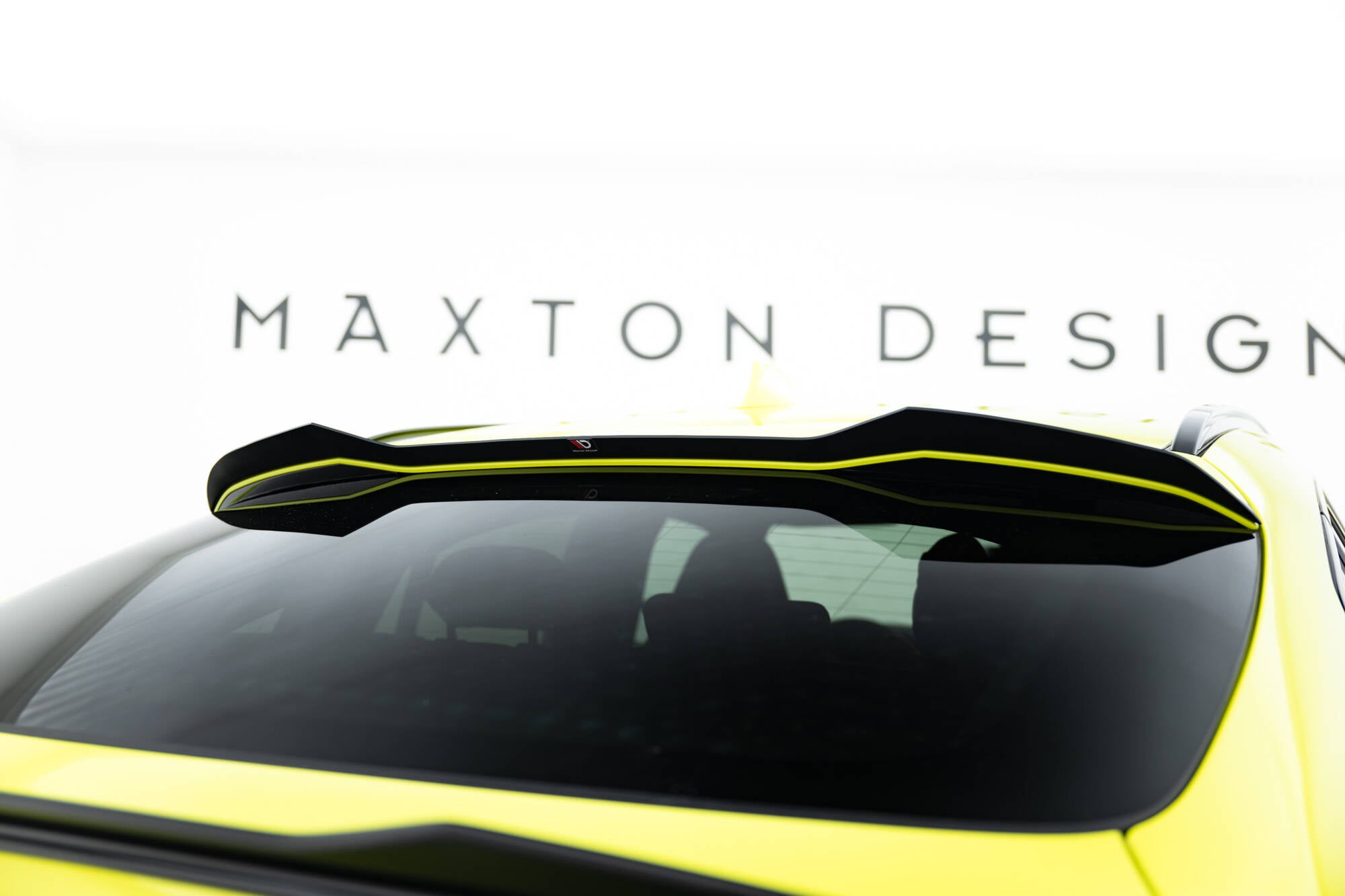 Maxton Design Höher Spoiler CAP passend für BMW X4 M F98 Facelift schwarz Hochglanz