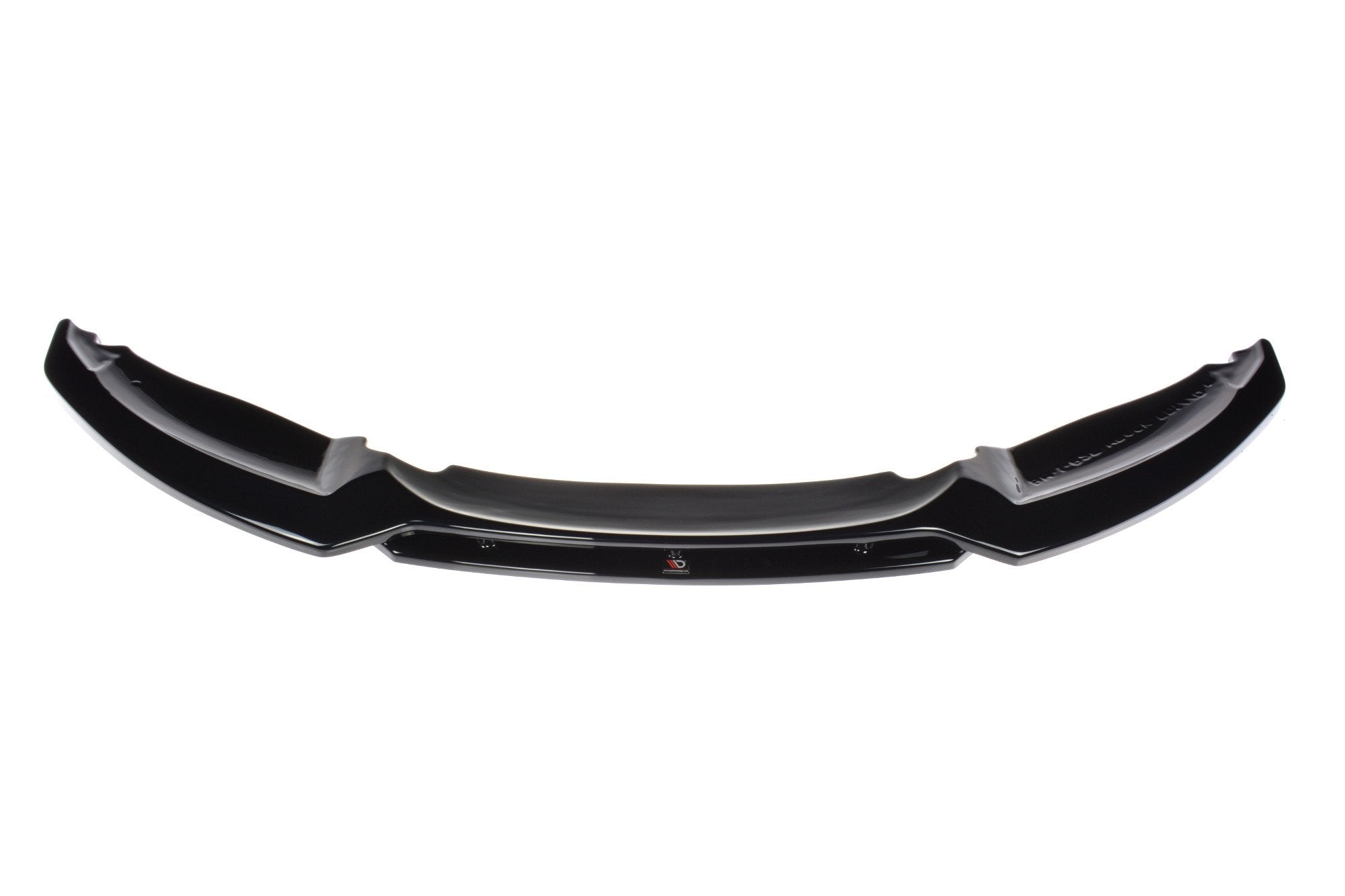 Maxton Design Street+ Spoilerlippe Front Ansatz V.1 passend für BMW 1er M-Paket E82 Facelift schwarz Hochglanz