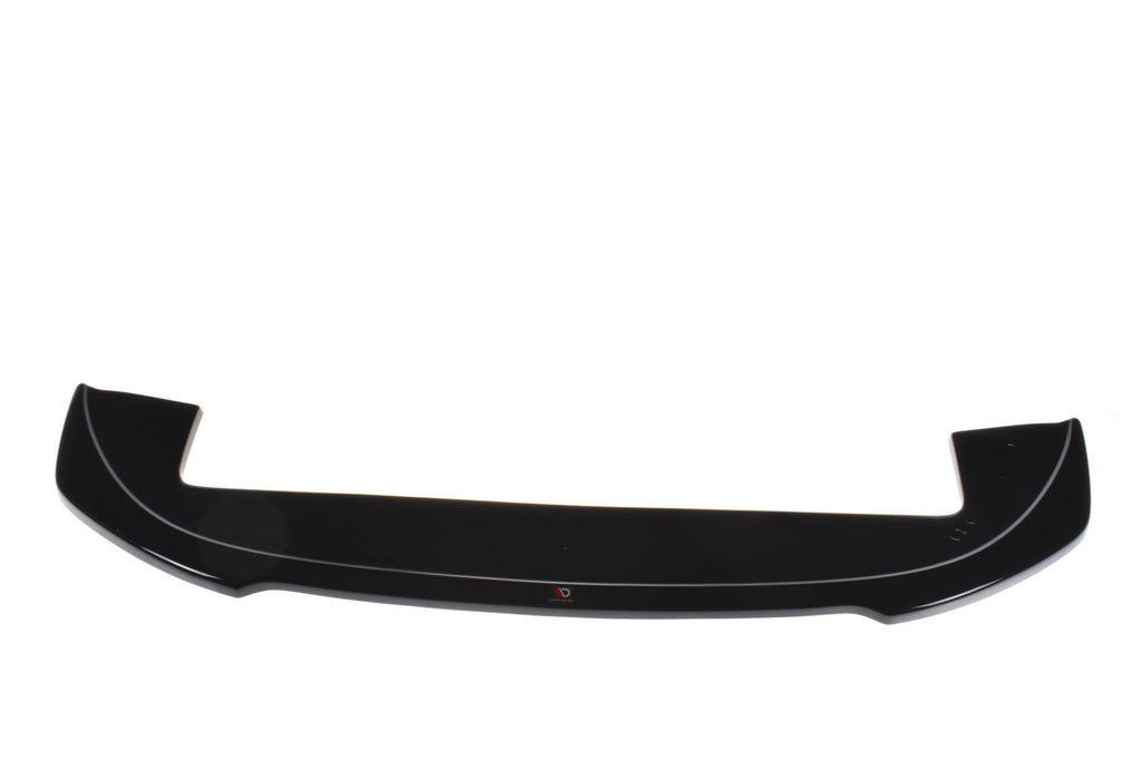 Maxton Design Street+ Spoilerlippe Front Ansatz V.2 passend für FIAT 500 HATCHBACK vor Facelift schwarz Hochglanz