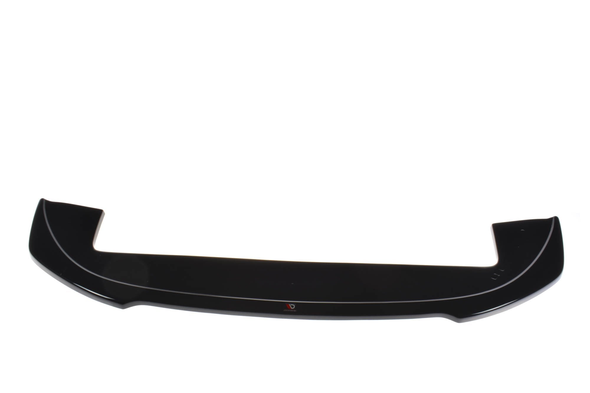 Maxton Design Street+ Spoilerlippe Front Ansatz V.2 passend für FIAT 500 HATCHBACK vor Facelift schwarz Hochglanz