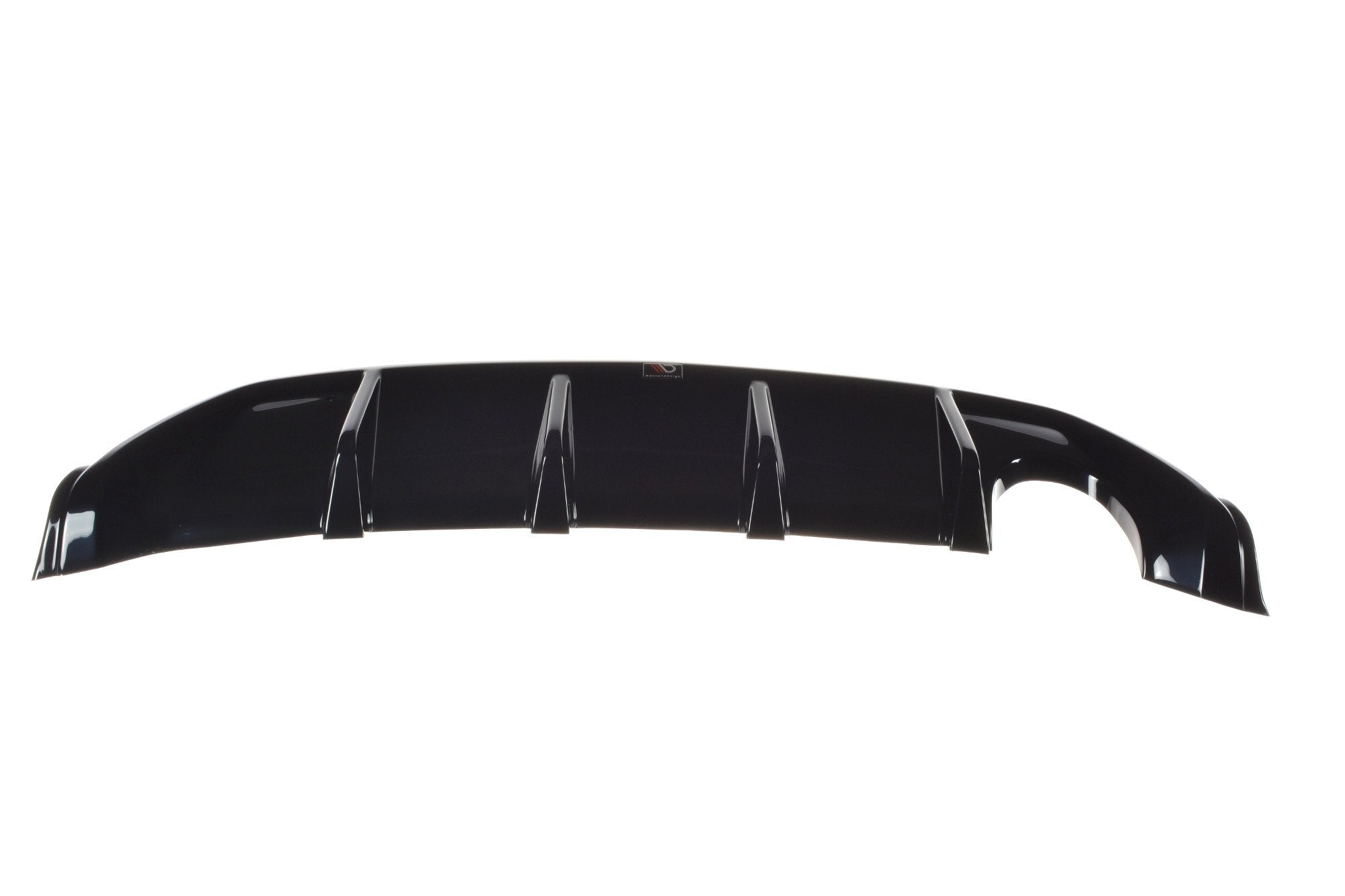 Maxton Design Diffusor Heck Ansatz passend für Ford Fiesta ST Mk6 schwarz Hochglanz