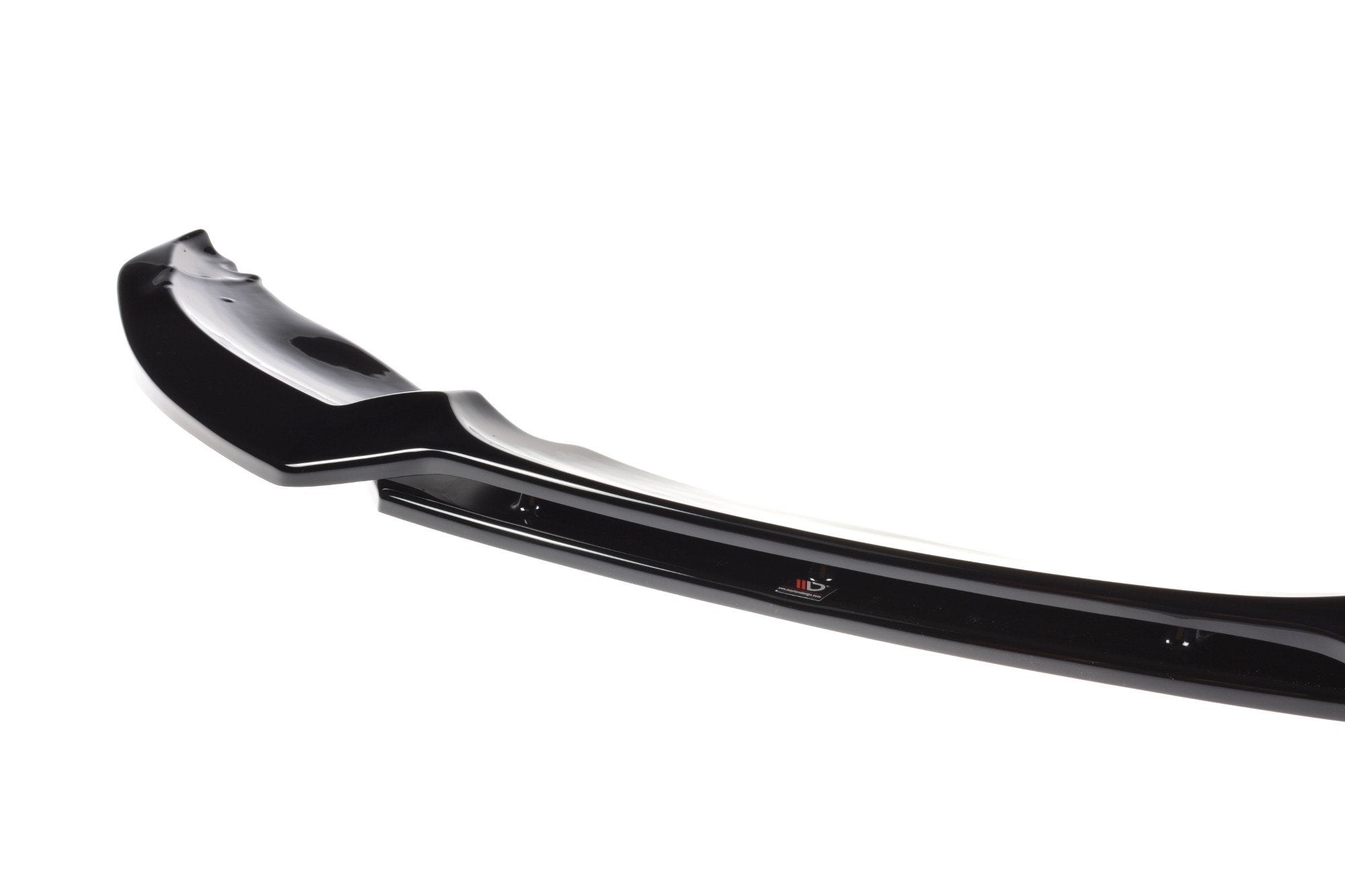 Maxton Design Street+ Spoilerlippe Front Ansatz V.1 passend für BMW 1er M-Paket E82 Facelift schwarz Hochglanz