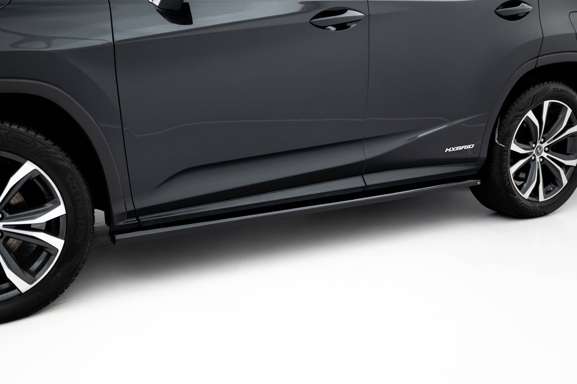 Maxton Design Street+ Seitenschweller Leisten passend für Lexus RX F-Sport Mk4 Facelift (Version ohne OEM-Trittbretter) schwarz Hochglanz