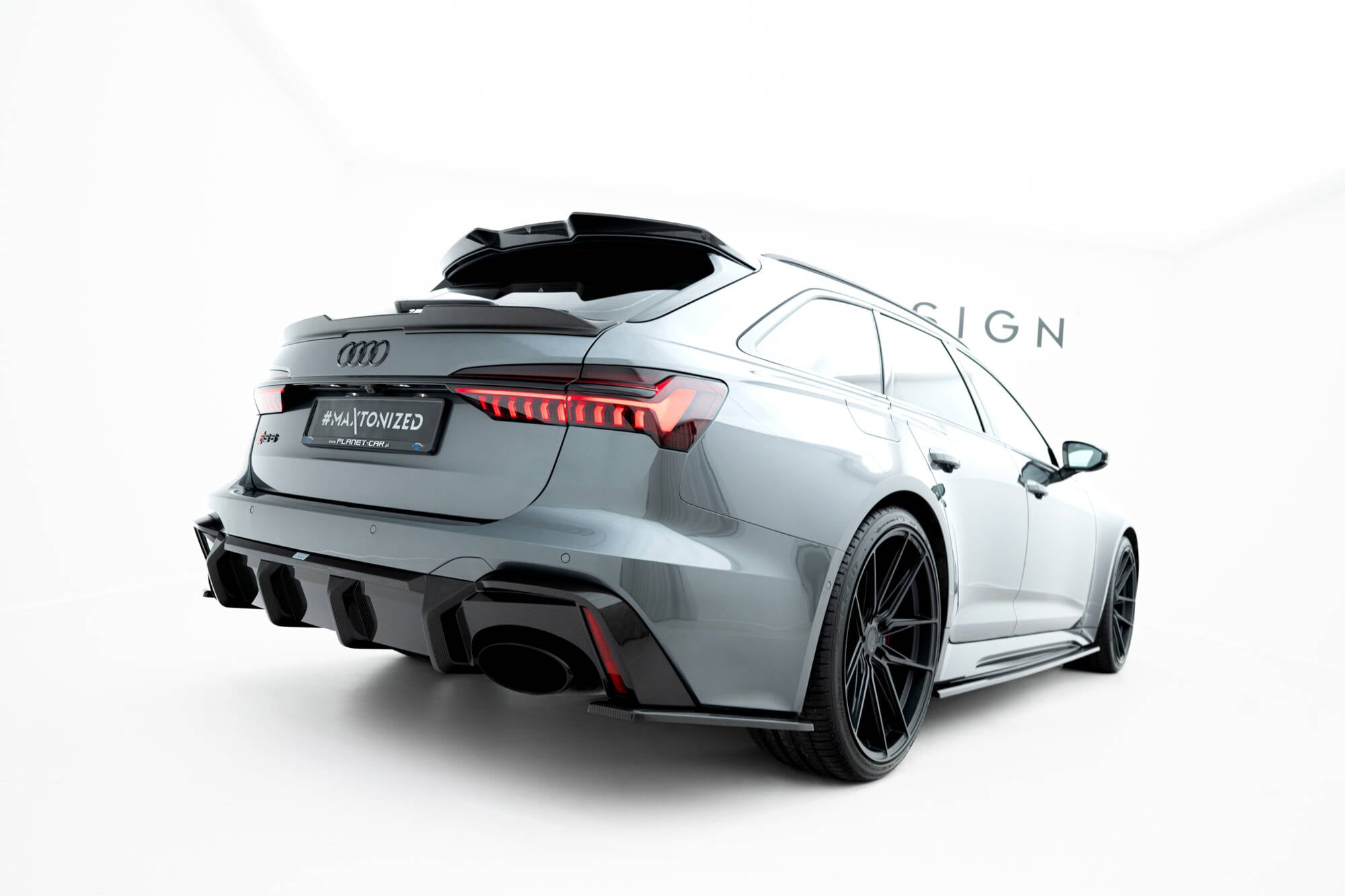 Maxton Design Prepreg Carbon Fiber Heckklappenspoiler (Niedriger) Audi RS6 C8 / C8 Facelift für Audi A6