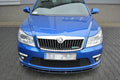 Maxton Design Street+ Spoilerlippe Front Ansatz V.1 passend für Skoda Octavia RS Mk2 FL schwarz Hochglanz