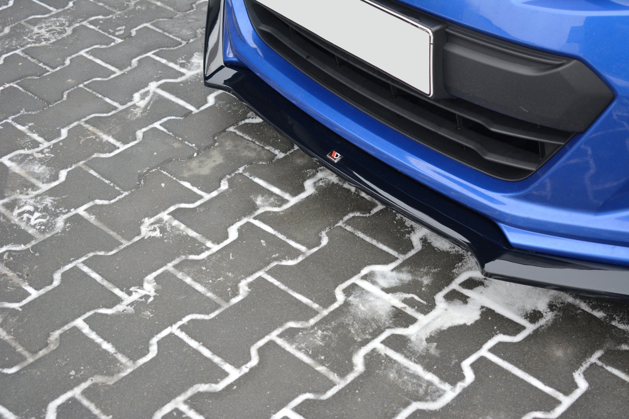 Maxton Design Street+ Spoilerlippe Front Ansatz V.3 passend für Subaru BRZ Mk1 Facelift schwarz Hochglanz