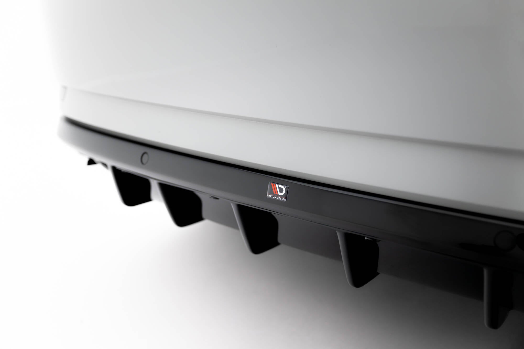 Maxton Design Diffusor Heck Ansatz passend für Skoda Superb Liftback / Combi Mk3 schwarz Hochglanz
