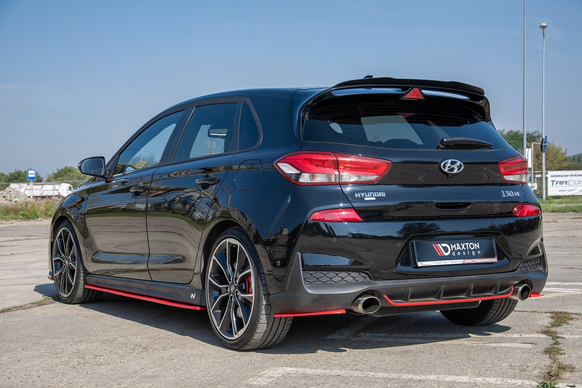 Maxton Design Heck Ansatz Flaps Diffusor V.2 passend für Hyundai I30 N Mk3 Hatchback
