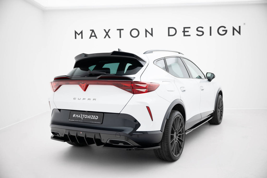 Maxton Design Höher Spoiler CAP 3D passend für Cupra Formentor Mk1 Facelift schwarz Hochglanz