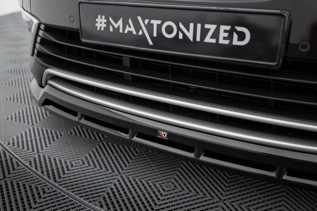 Maxton Design Street+ Spoilerlippe Front Ansatz passend für Renault Espace Mk5 schwarz Hochglanz
