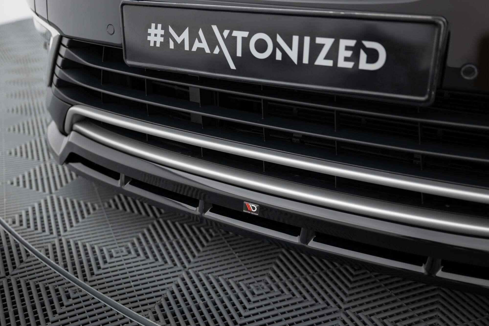 Maxton Design Street+ Spoilerlippe Front Ansatz passend für Renault Espace Mk5 schwarz Hochglanz
