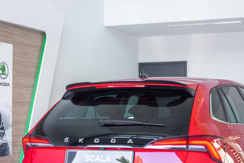 Maxton Design Spoiler CAP passend für Skoda Scala Image Scala schwarz Hochglanz