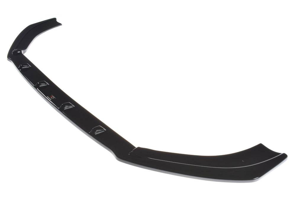 Maxton Design Street+ Spoilerlippe Front Ansatz V.1 passend für Audi RS3 8V FL Limousine schwarz Hochglanz