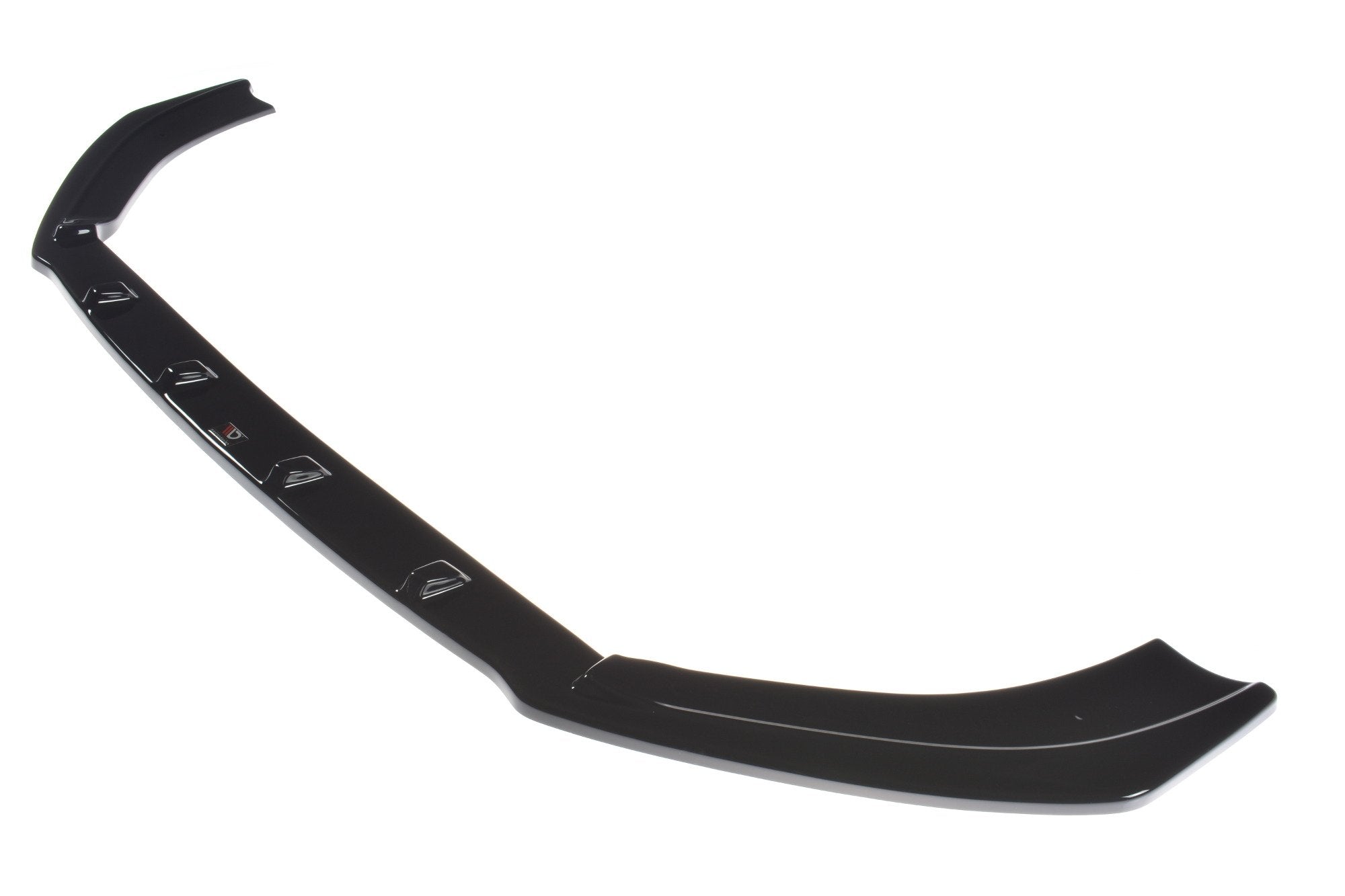 Maxton Design Street+ Spoilerlippe Front Ansatz V.1 passend für Audi RS3 8V FL Limousine schwarz Hochglanz