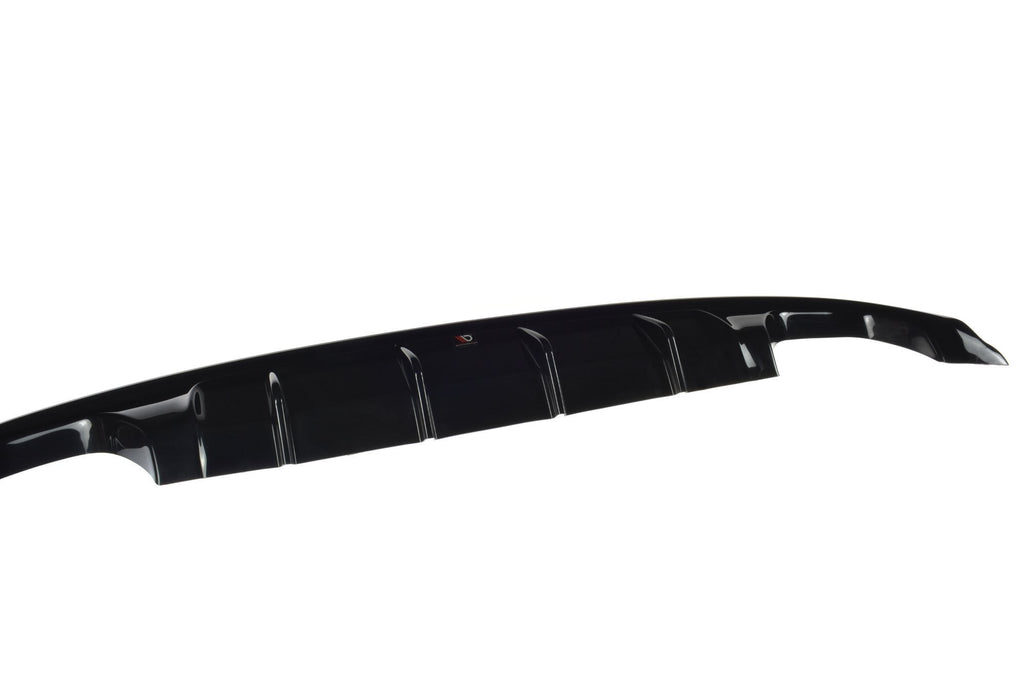 Maxton Design Diffusor Heck Ansatz passend für Ford Focus Hatchabck ST-Line schwarz Hochglanz