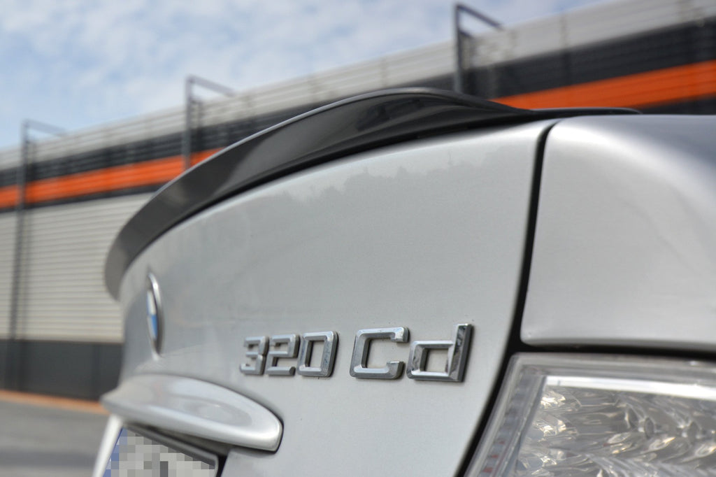 Maxton Design Spoiler CAP passend für BMW 3er E46 COUPE vor Facelift schwarz Hochglanz