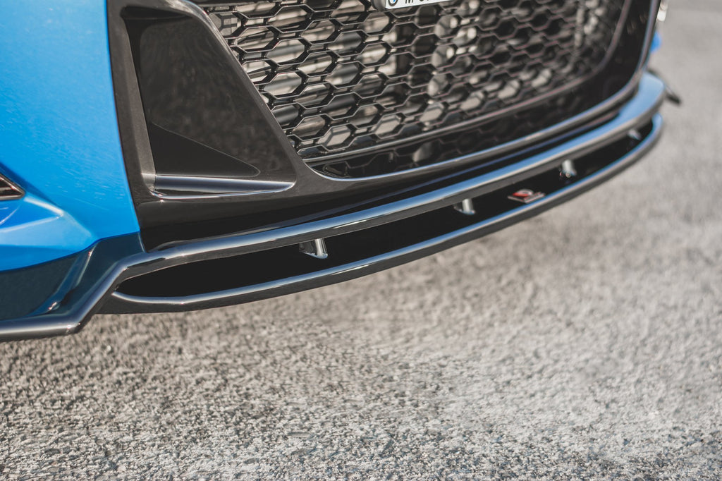 Maxton Design Street+ Spoilerlippe Front Ansatz passend für BMW X2 F39 M-Paket schwarz Hochglanz
