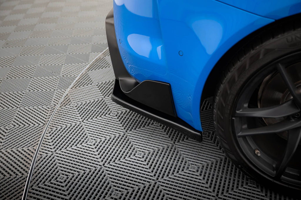 Maxton Design Heck Ansatz Flaps Diffusor V.1 passend für Toyota Supra Mk5 schwarz Hochglanz