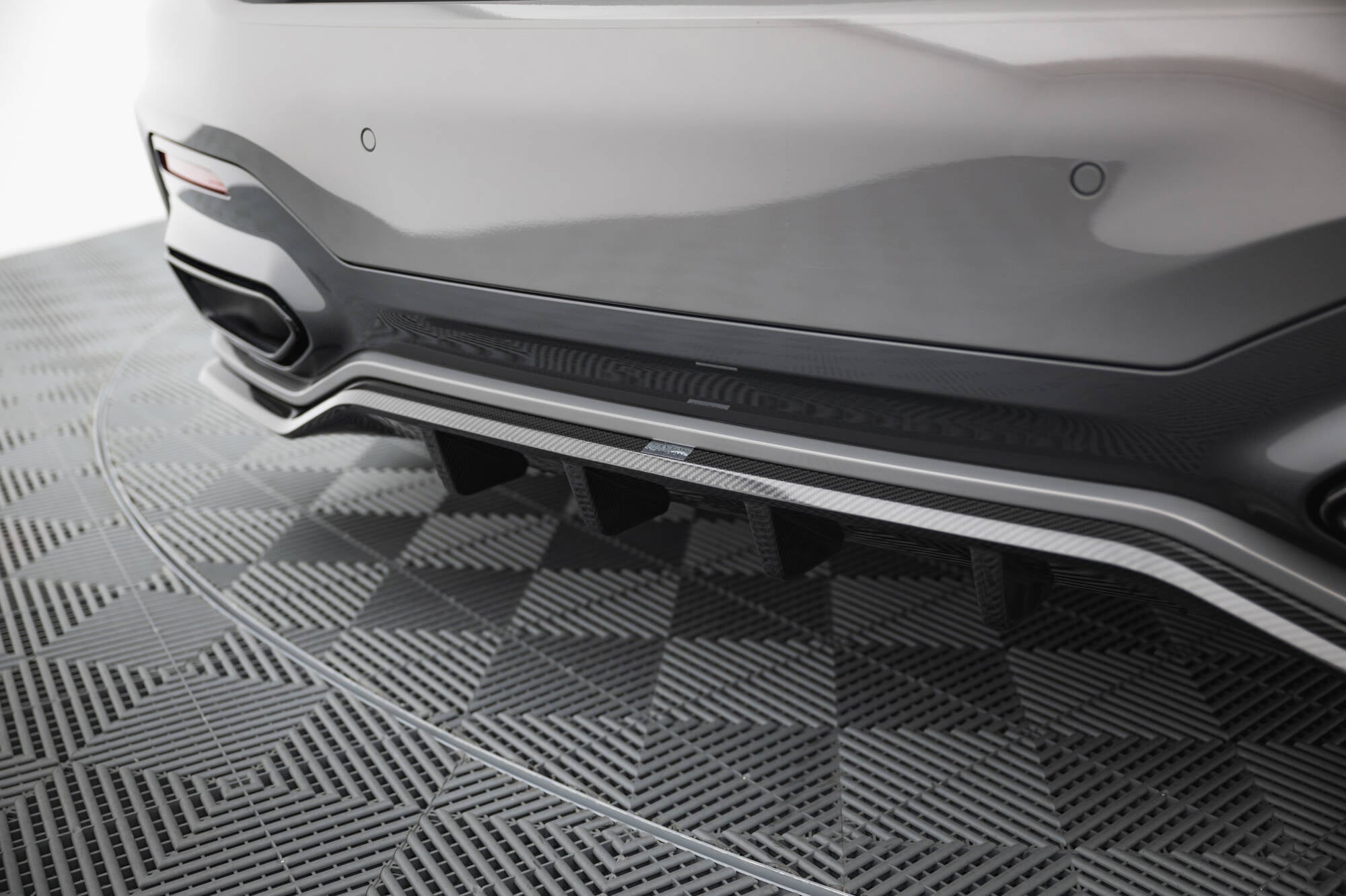 Maxton Design Set of Carbon Fiber Splitters BMW 7 M-Paket G11 Facelift schwarz matt für BMW