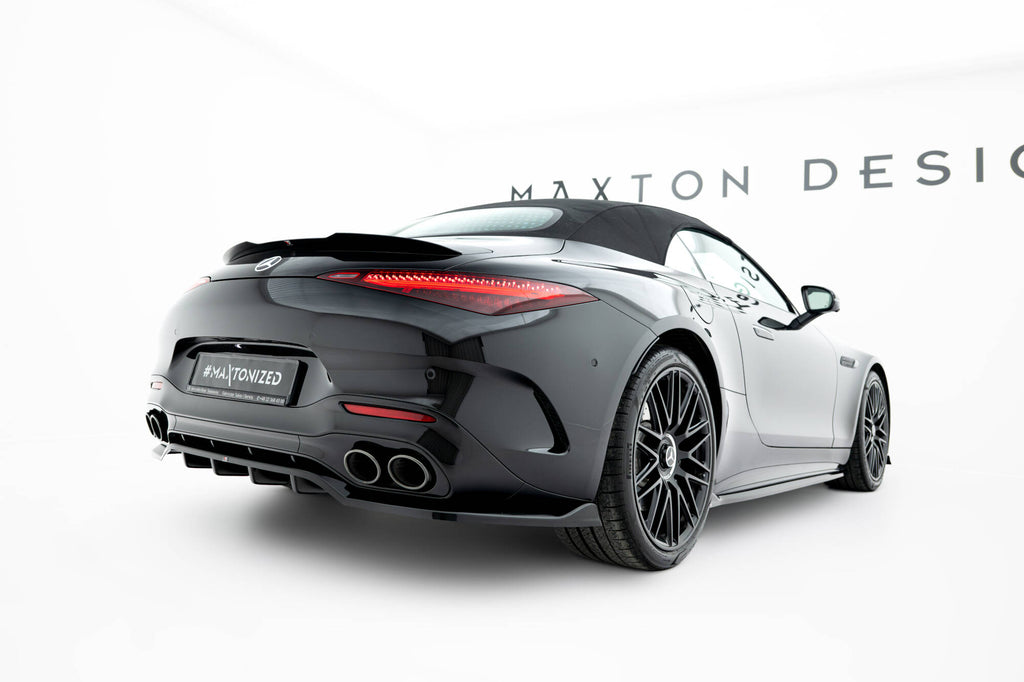 Maxton Design Spoiler CAP passend für Mercedes-AMG SL 63 R232 schwarz Hochglanz
