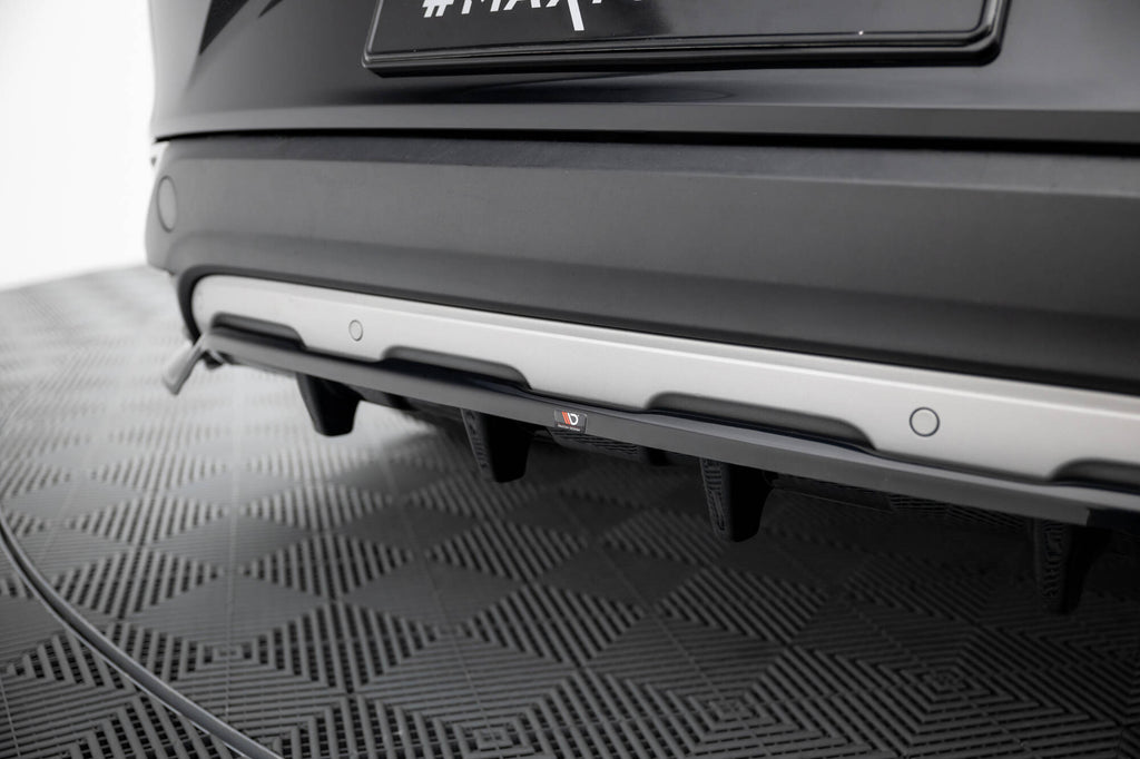 Maxton Design Street+ Mittlerer Diffusor RACE passend für Renault Espace Mk5 schwarz Hochglanz
