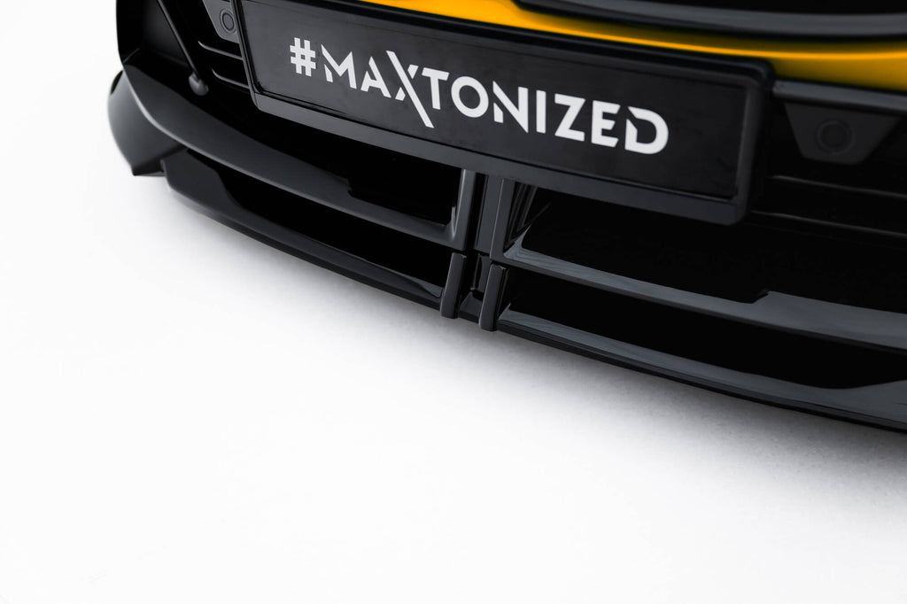 Maxton Design Street+ Spoilerlippe Front Ansatz passend für BMW 2 / M235i Gran Coupe M-Paket F74 schwarz Hochglanz