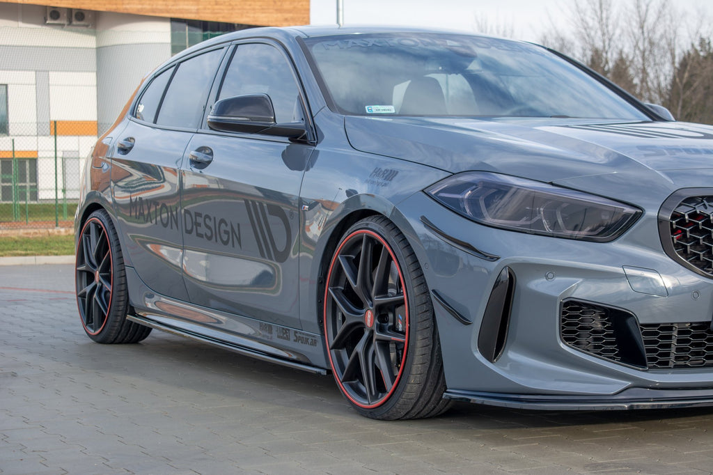 Maxton Design Seitenschweller Ansatz für V.1 für BMW 1er F40 M-Paket/ M135i Carbon Look