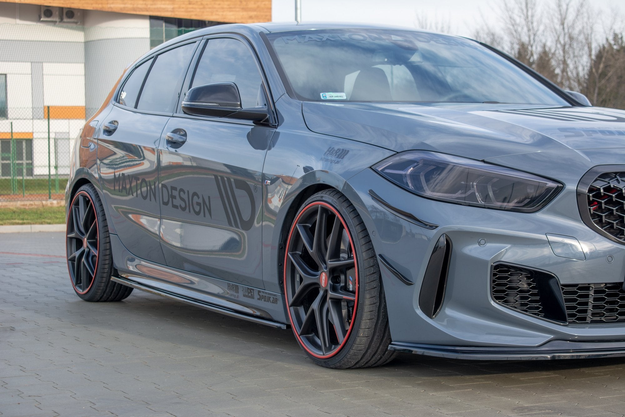 Maxton Design Seitenschweller Ansatz für V.1 für BMW 1er F40 M-Paket/ M135i Carbon Look