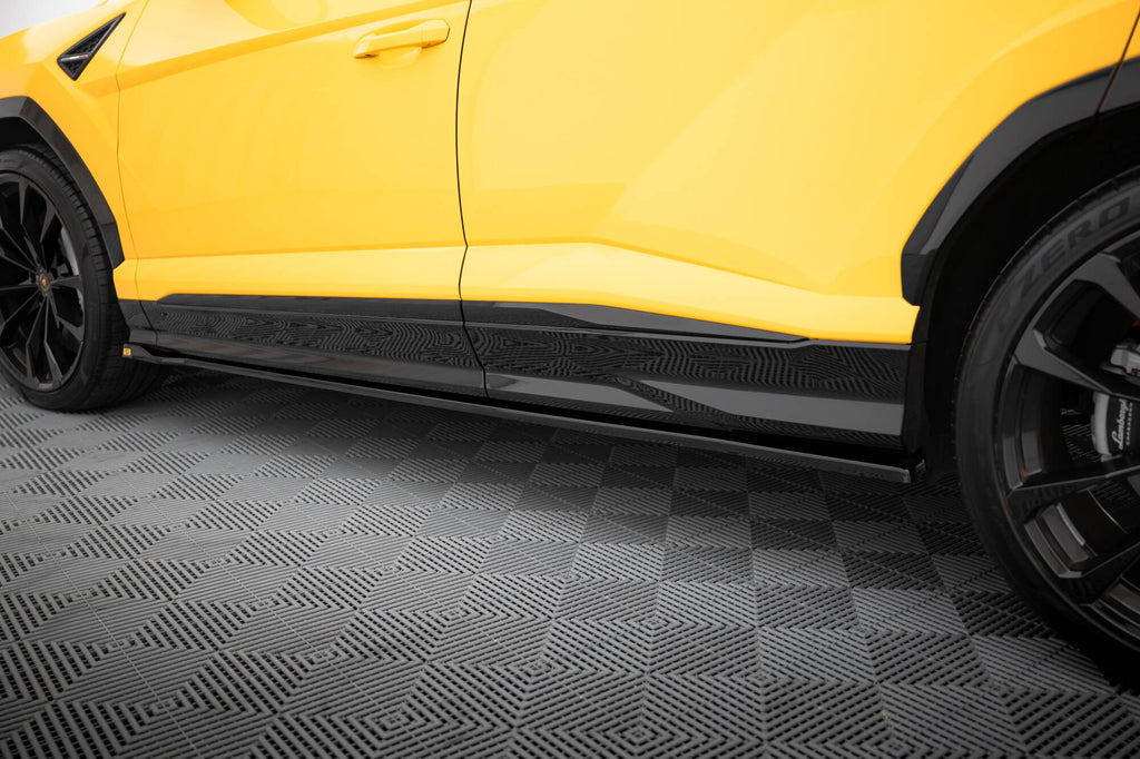 Maxton Design Street+ Seitenschweller Leisten passend für Lamborghini Urus Mk1 schwarz Hochglanz