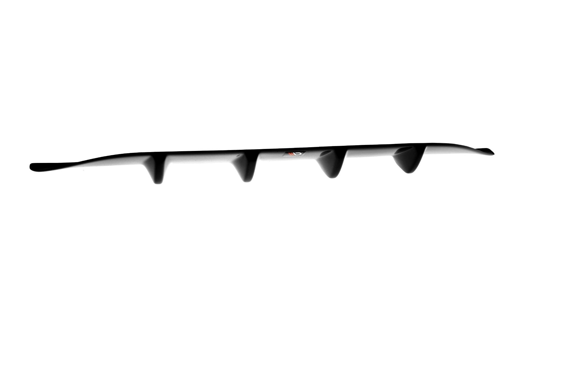 Maxton Design Diffusor Heck Ansatz passend für MERCEDES- BENZ C-KLASSE W205 COUPE AMG-LINE schwarz Hochglanz