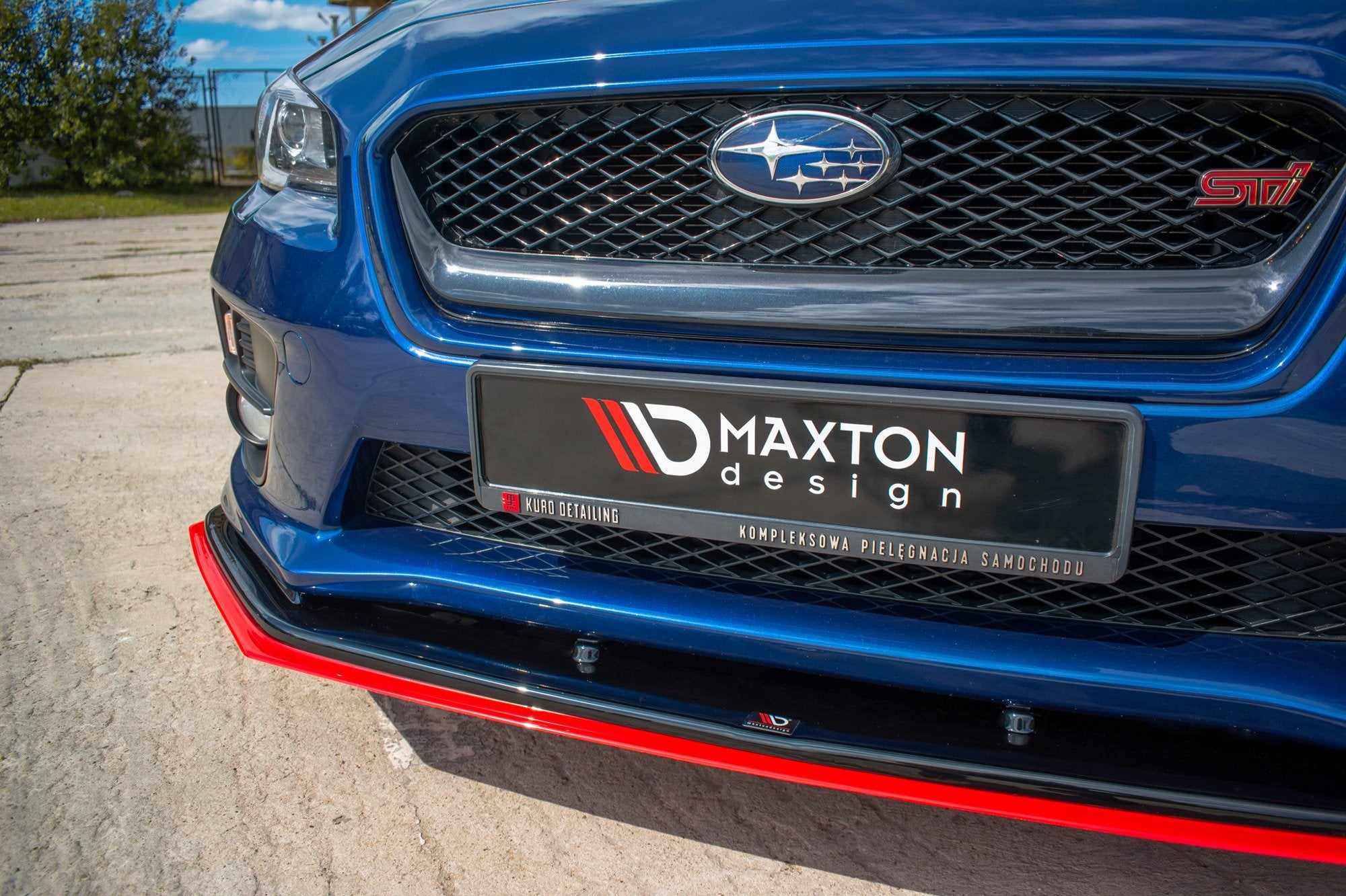Maxton Design Street+ Spoilerlippe Front Ansatz V.4 passend für SUBARU WRX STI