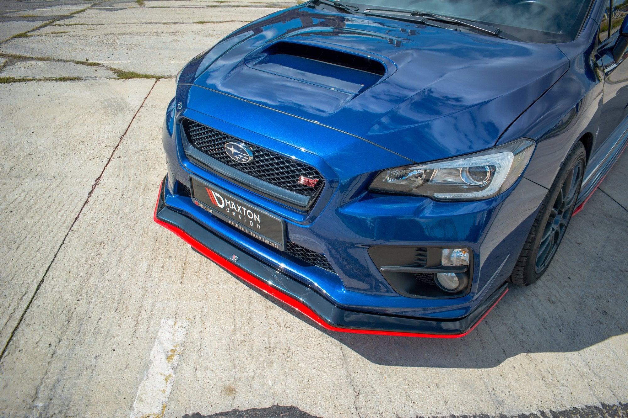 Maxton Design Street+ Spoilerlippe Front Ansatz V.3 passend für SUBARU WRX STI