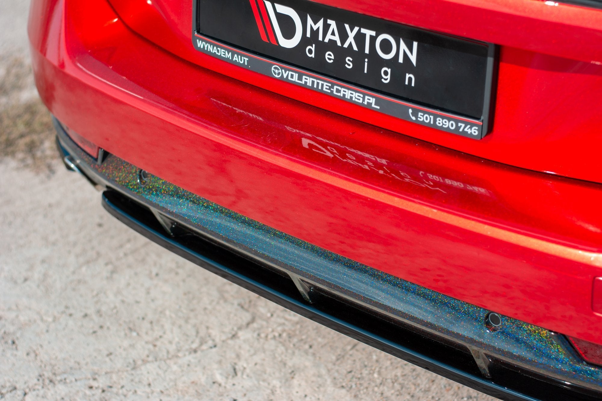 Maxton Design Heckansatz(ohne vertikale balken) Peugeot 508 Benzin Mk2 schwarz Hochglanz für Peugeot 508 Mk2