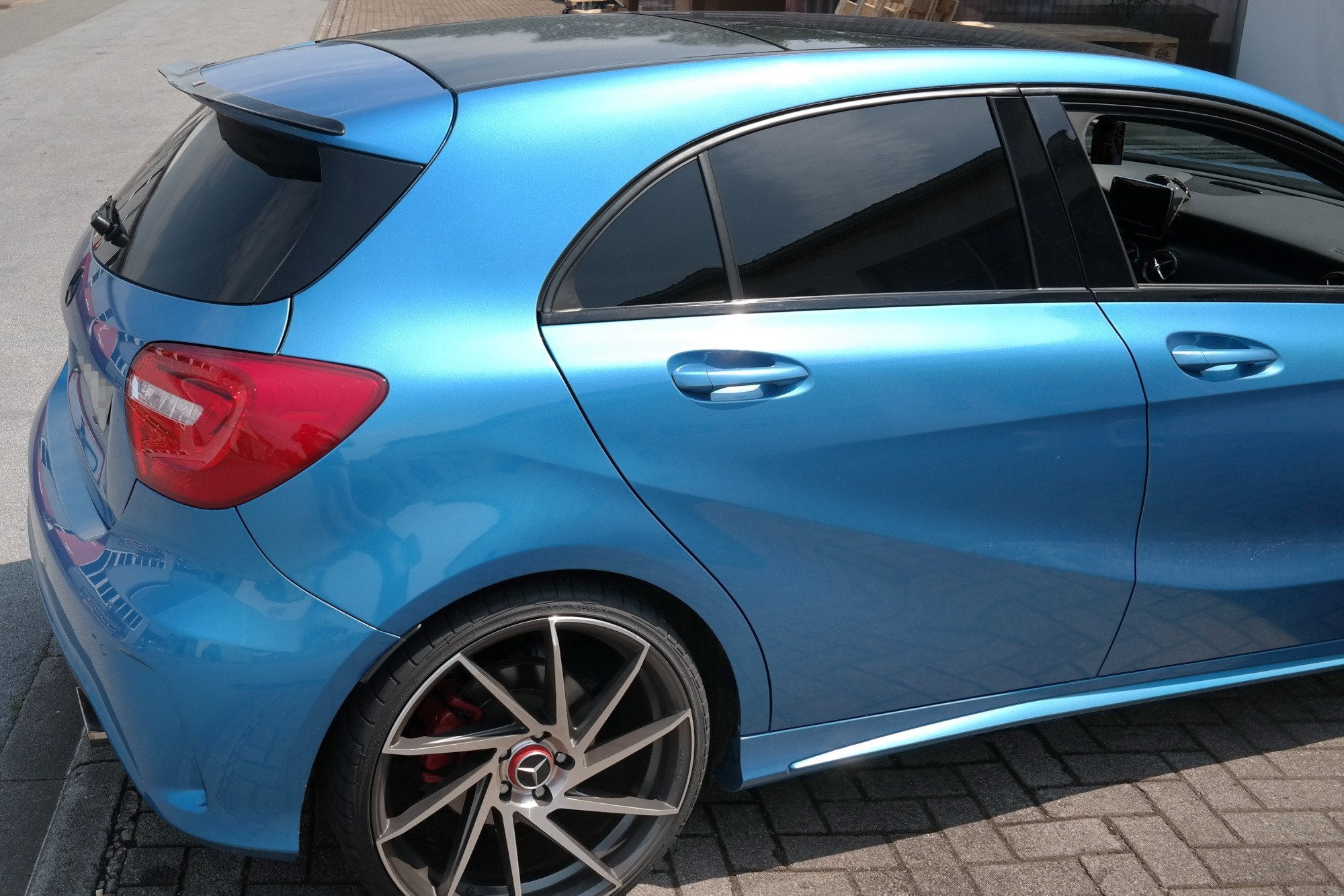 Maxton Design Spoiler CAP für Mercedes-Benz A W176 schwarz matt