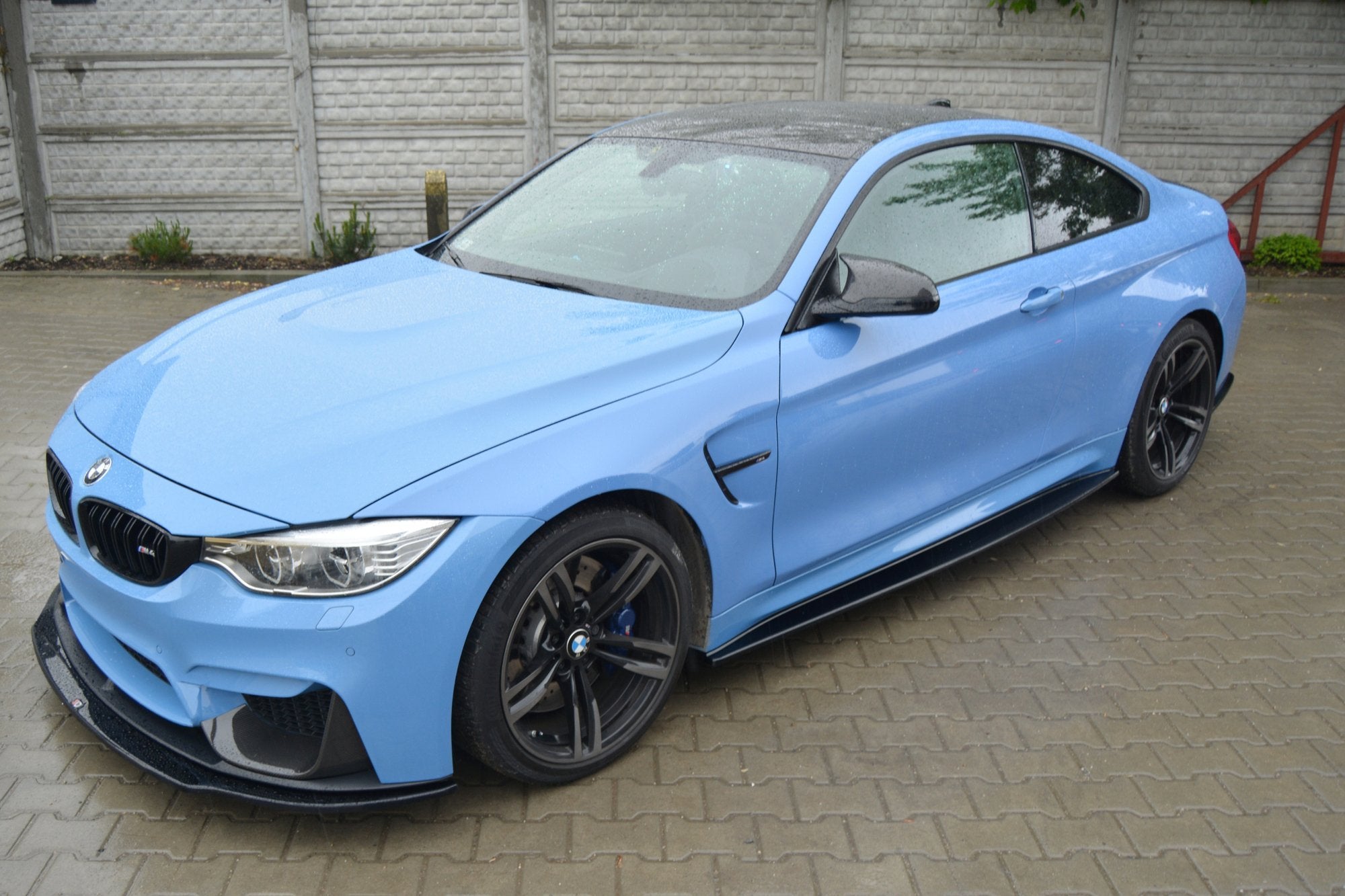 Maxton Design Street+ Seitenschweller Leisten passend für V.1 passend für BMW M4 F82 schwarz Hochglanz