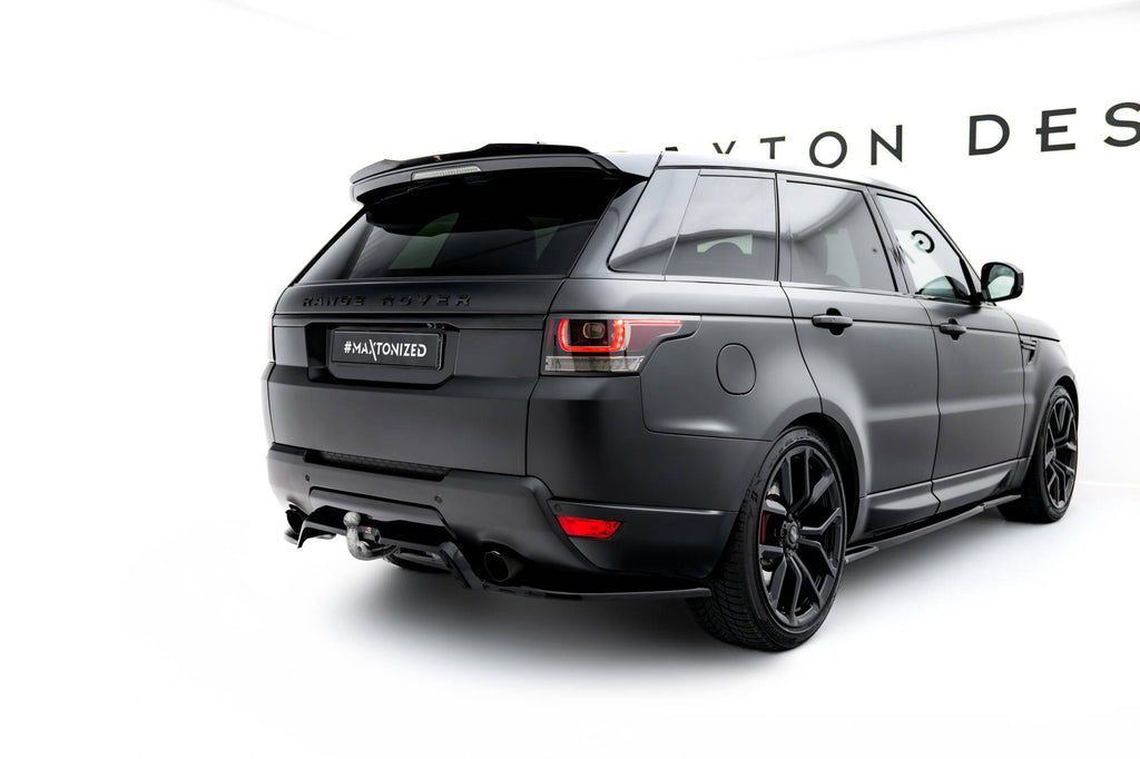 Maxton Design Street+ Mittlerer Diffusor RACE passend für Land Rover Range Rover Sport Mk2 schwarz Hochglanz