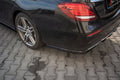 Maxton Design Heck Ansatz Flaps Diffusor passend für Mercedes-Benz E43 AMG / AMG-Line Limousine / Kombi W213 / S213 schwarz Hochglanz
