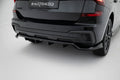 Maxton Design Street+ Mittlerer Diffusor RACE passend für Skoda Kamiq Monte Carlo Mk1 Facelift schwarz Hochglanz