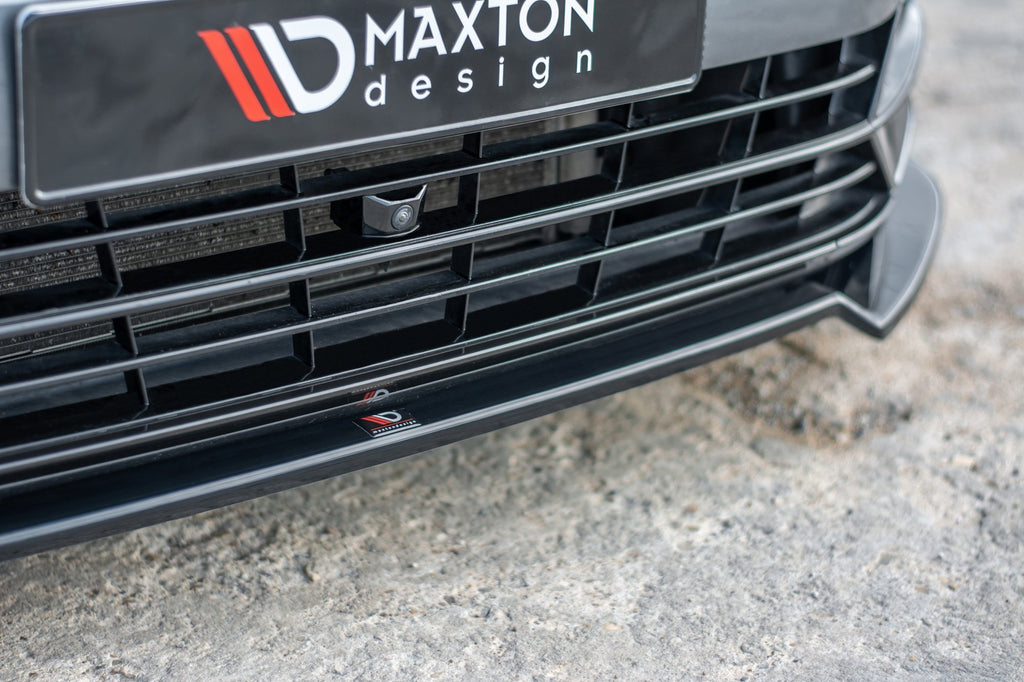 Maxton Design Street+ Spoilerlippe Front Ansatz V.2 passend für VW Passat R-Line B8 schwarz Hochglanz