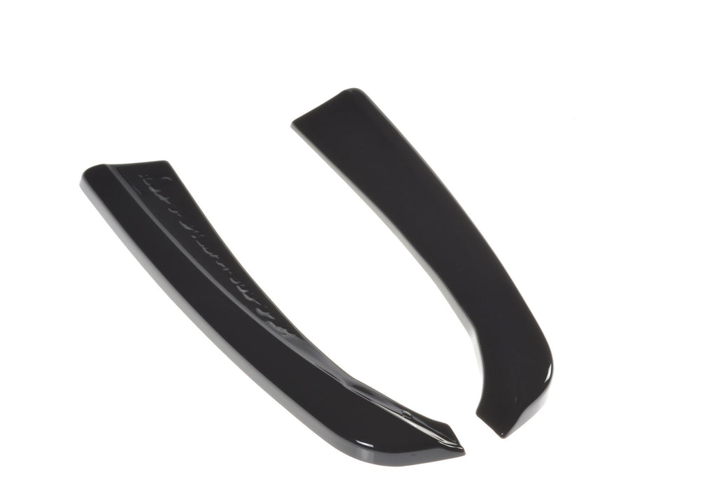 Maxton Design Heck Ansatz Flaps Diffusor für MERCEDES- BENZ C-KLASSE W205 COUPE AMG-LINE schwarz matt