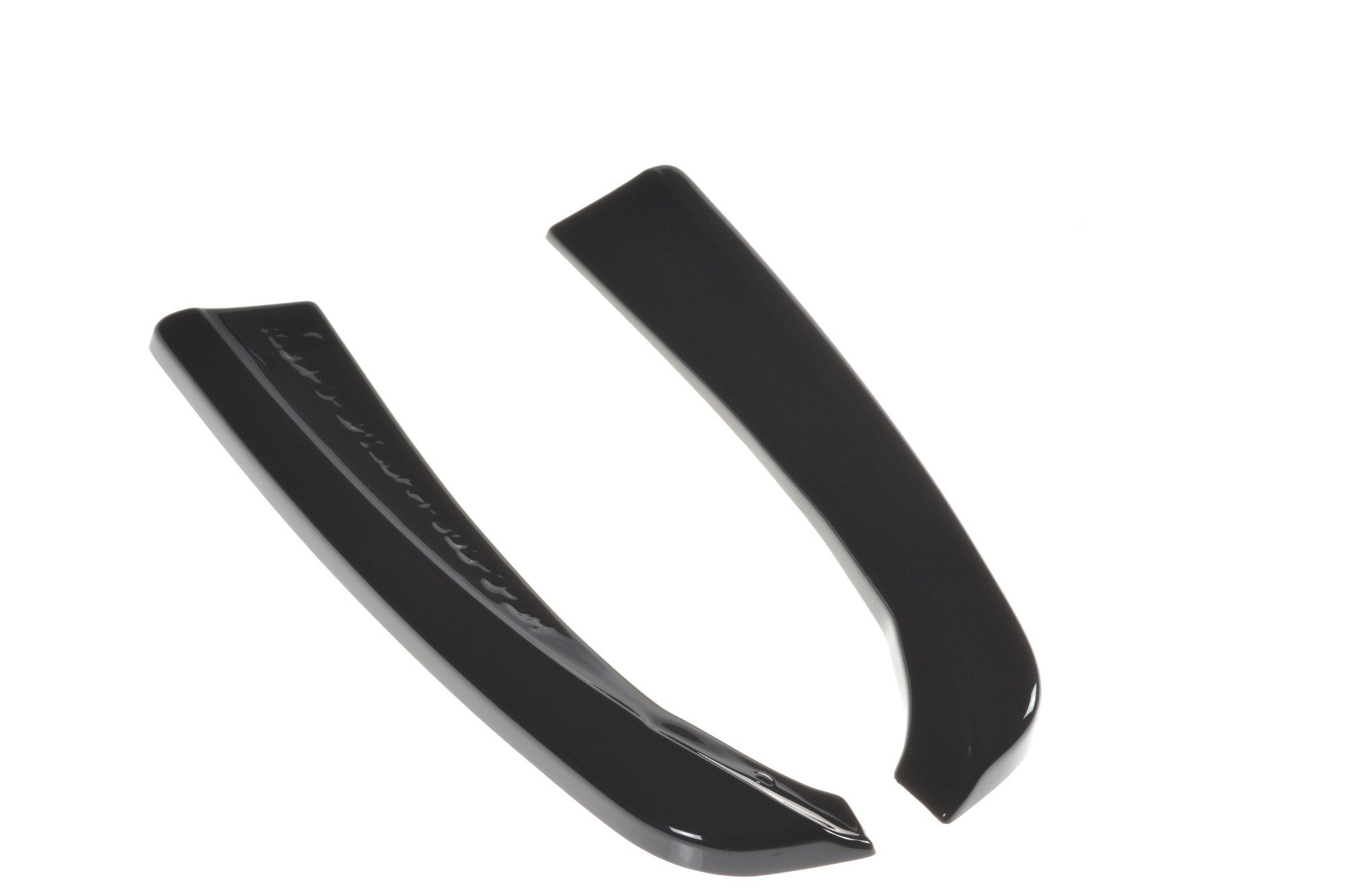 Maxton Design Heck Ansatz Flaps Diffusor für MERCEDES- BENZ C-KLASSE W205 COUPE AMG-LINE schwarz matt