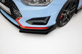 Maxton Design Street Pro Street+ Spoilerlippe Front Ansatz + Flaps passend für Hyundai Veloster N Mk2 schwarz Hochglanz
