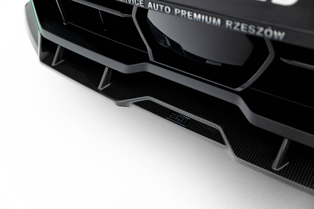 Maxton Design Prepreg Carbon Fiber Street+ Spoilerlippe Front Ansatz passend für BMW X5 M F95 Facelift