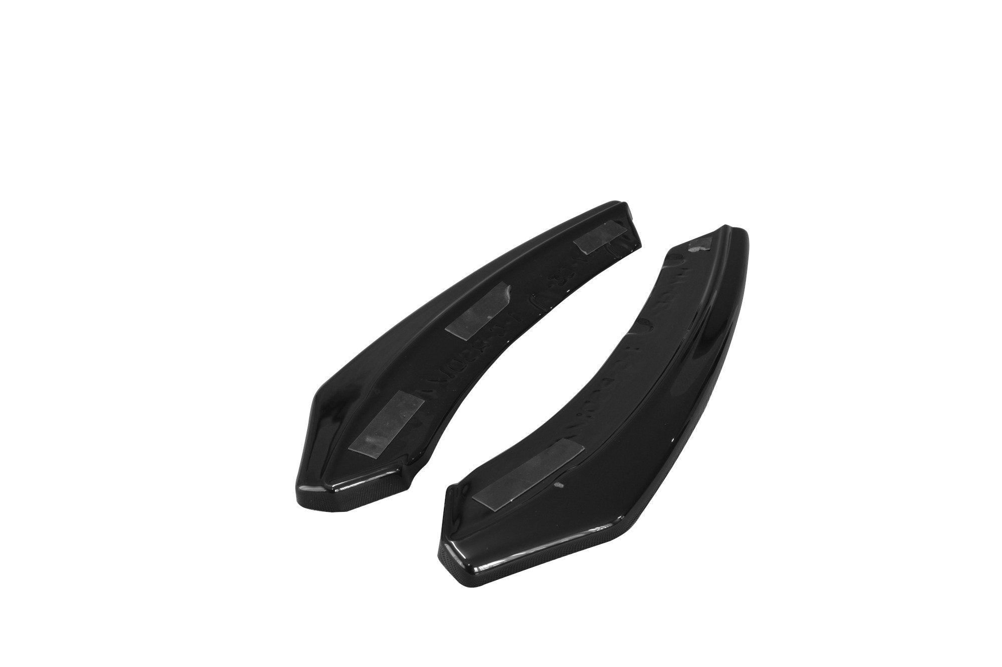 Maxton Design Heck Ansatz Flaps Diffusor passend für Hyundai Genesis Coupe Mk1 schwarz Hochglanz