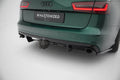 Maxton Design Diffusor Heck Ansatz passend für Audi A6 S-line Avant C7 schwarz Hochglanz