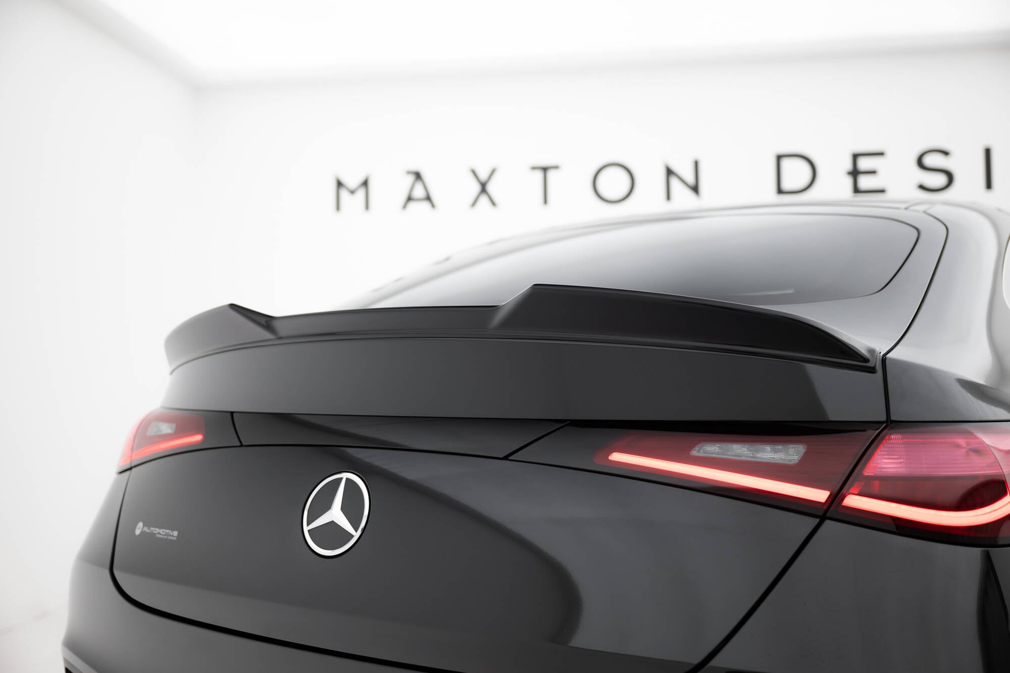Maxton Design Spoiler CAP 3D passend für Mercedes-Benz GLC Coupe C254 schwarz Hochglanz