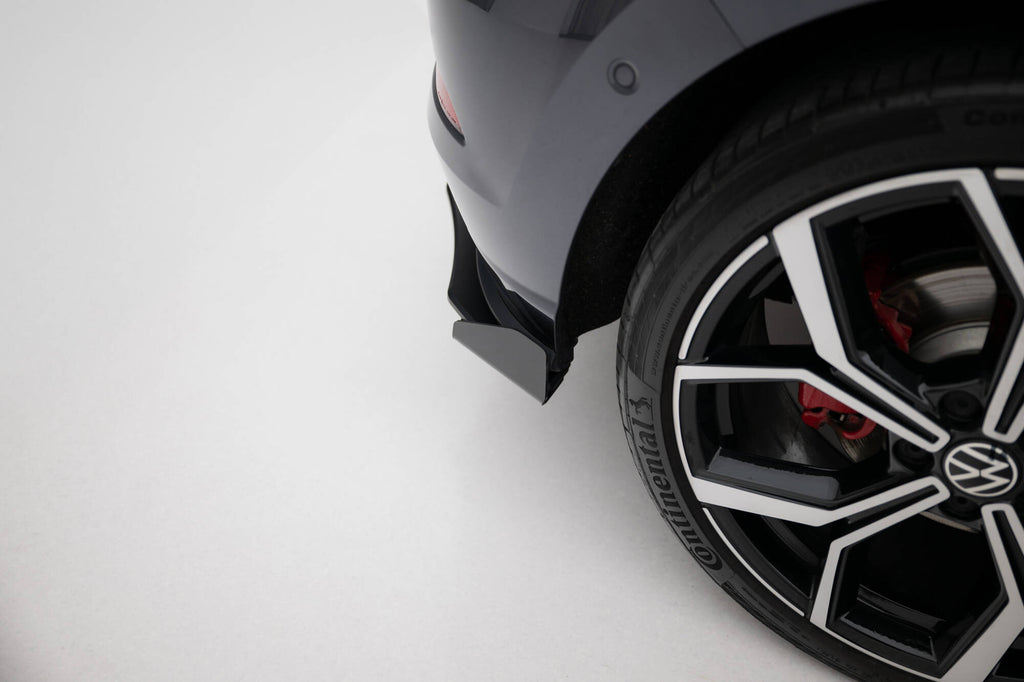 Maxton Design Hintere Seiten Flaps passend für VW Polo GTI Mk6 Facelift schwarz Hochglanz